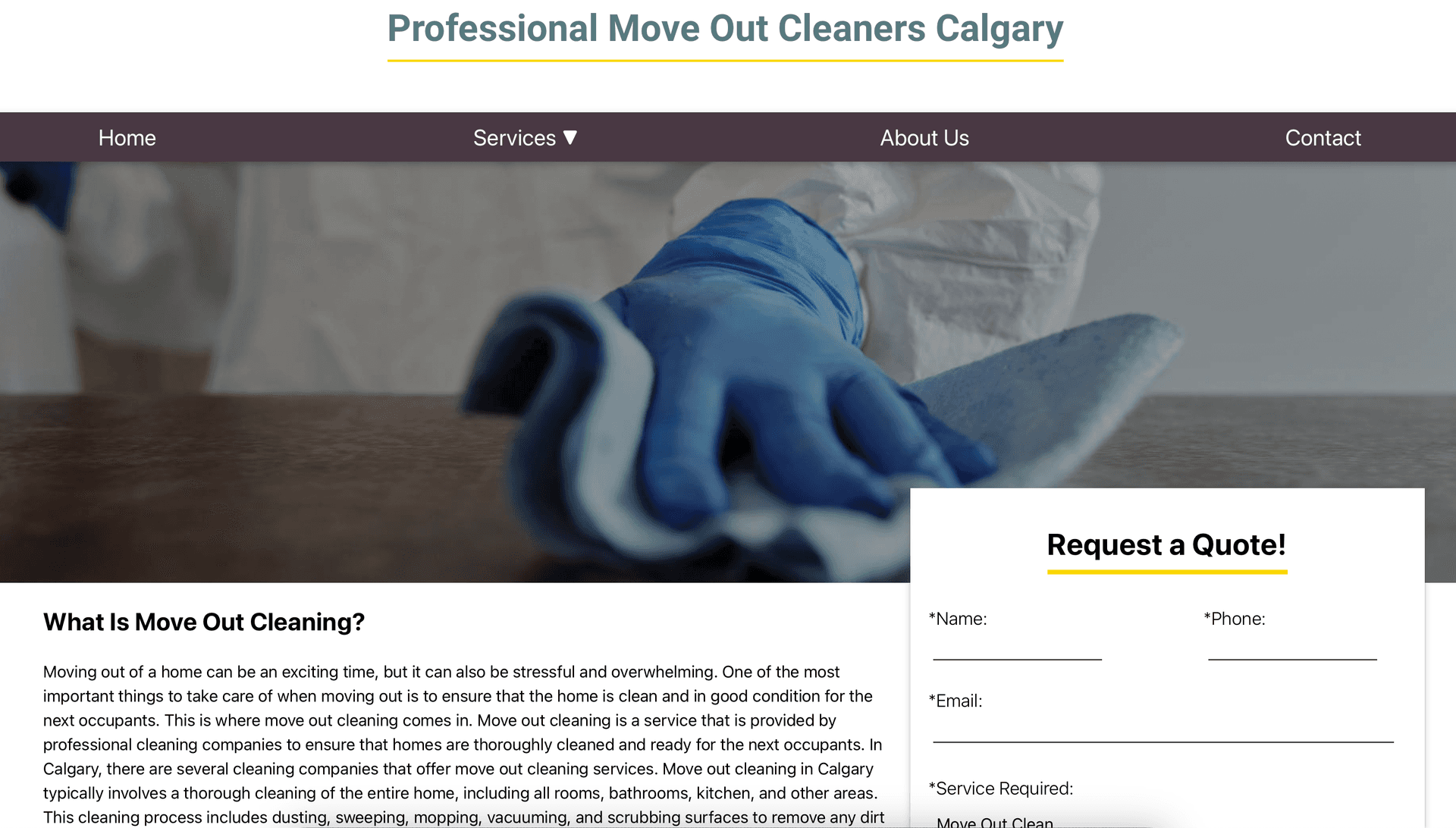 Calgary Cleaning Site